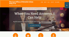 Desktop Screenshot of cohenlevylegal.com